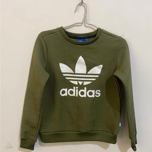 adidas Olive Green Long Sleeve Tee